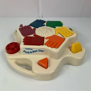 Texas Instruments Talking Peek-A-Boo Zoo Vintage 1990 Interactive Toy Working